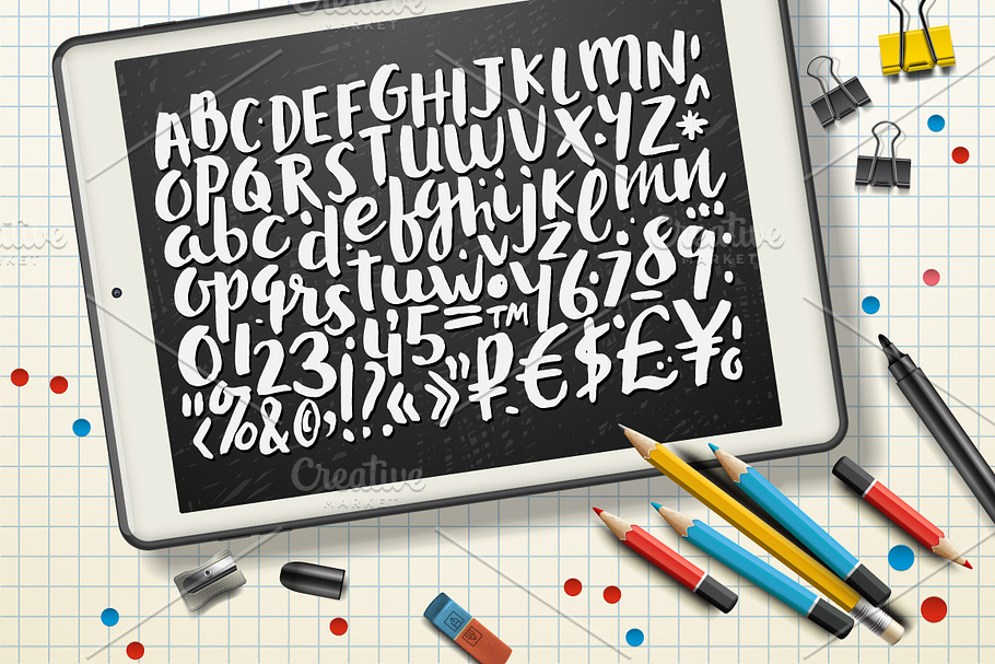 Handwritten Brush Alphabet in Illustrations - product preview 8