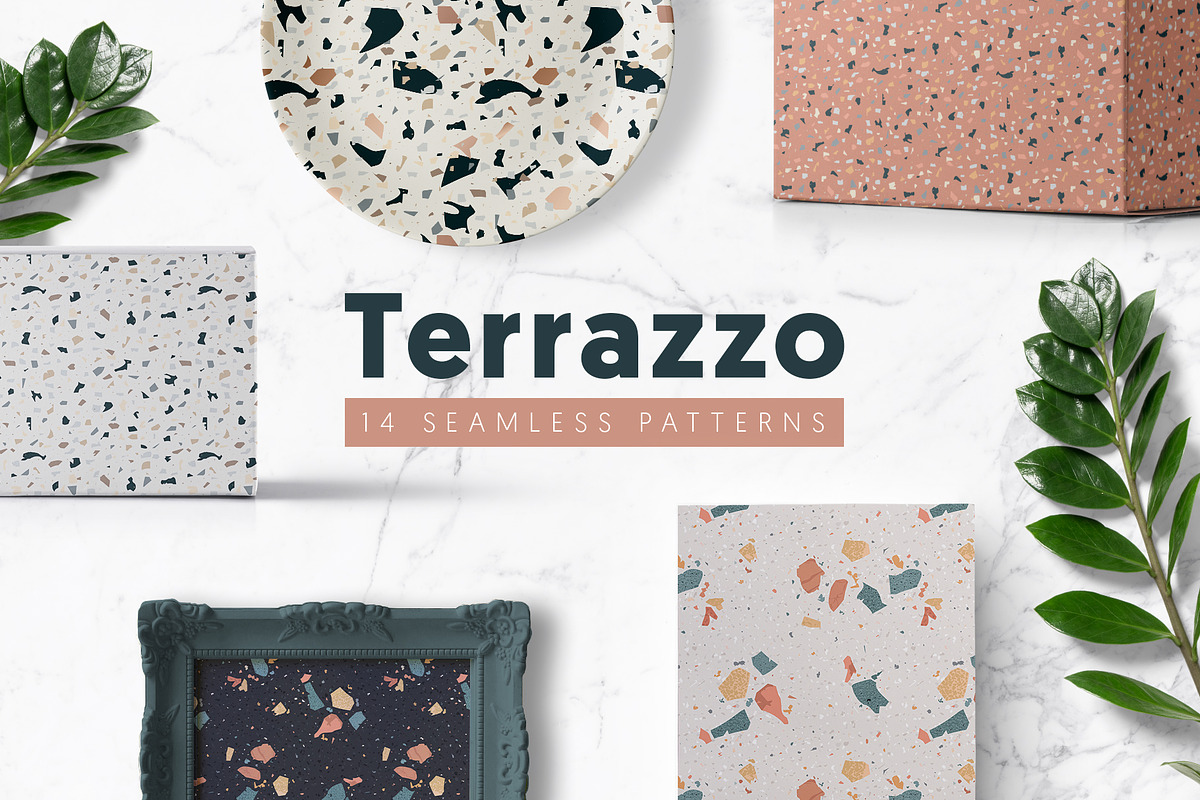 Terrazzo Seamless Patterns in Patterns - product preview 8