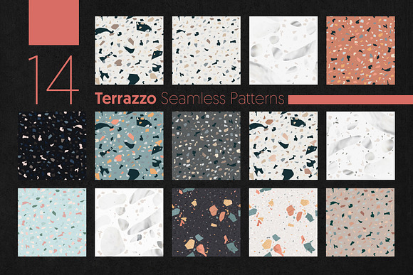 Terrazzo Seamless Patterns in Patterns - product preview 4