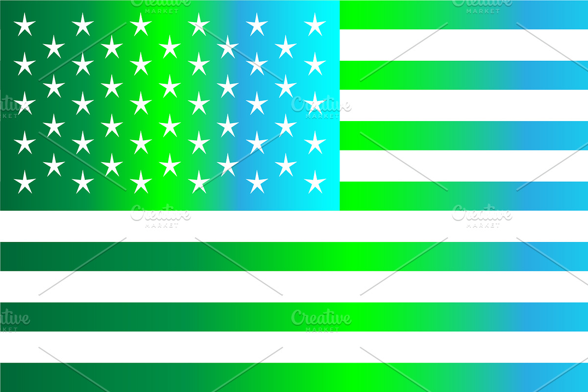 USA flag, American, metallic modern  in Graphics - product preview 8