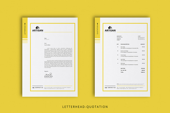 Brief-Estimation-Invoice-Letterhead in Stationery Templates - product preview 4