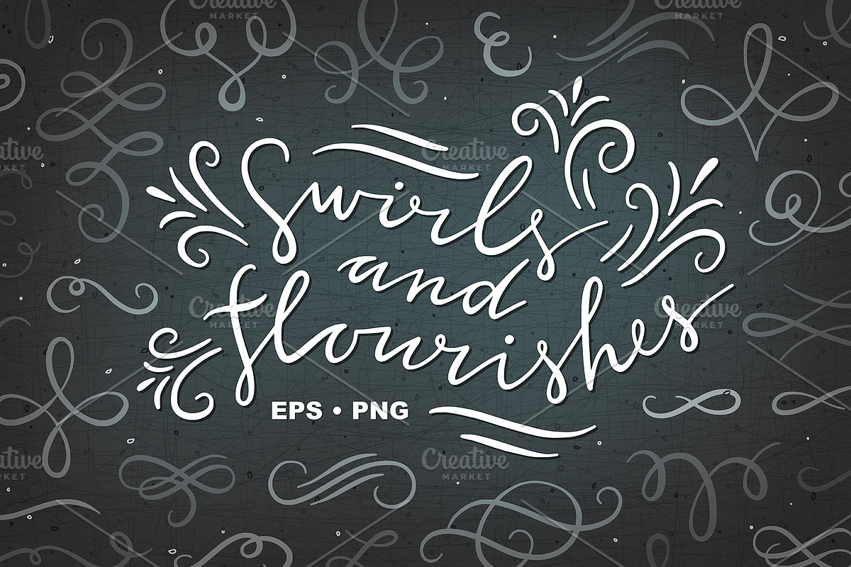 Swirls and Flourishes in Illustrations - product preview 8