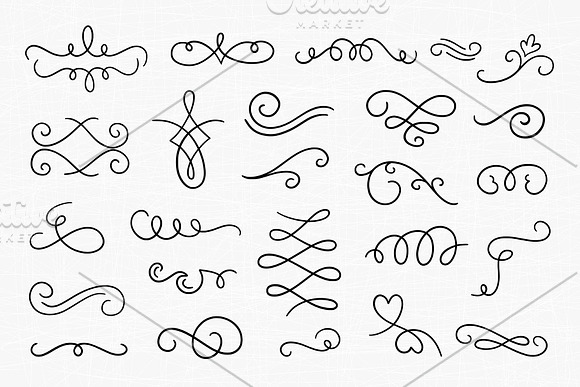 Swirls and Flourishes in Illustrations - product preview 4