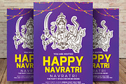 Happy Navratri Flyer Template