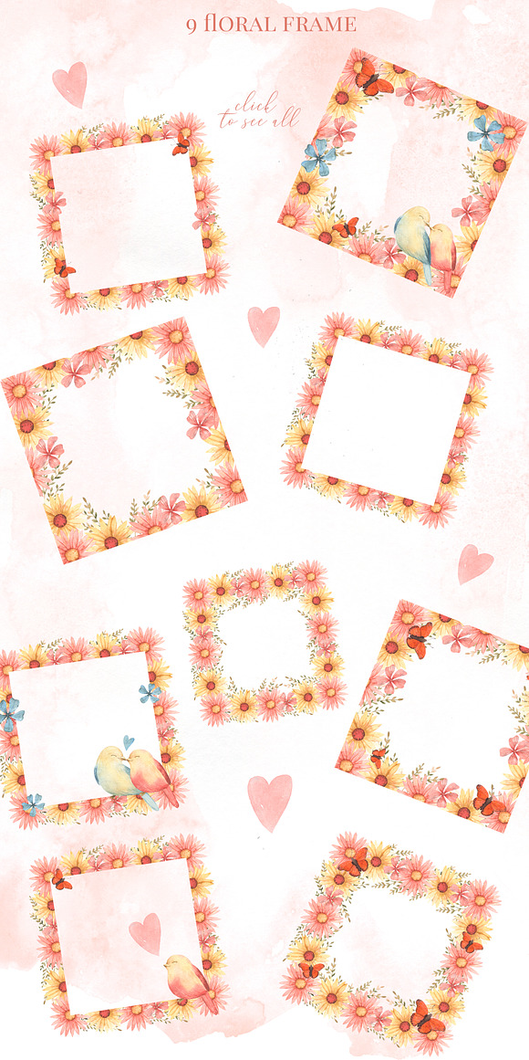 Watercolor Love. Valentine day in Illustrations - product preview 4