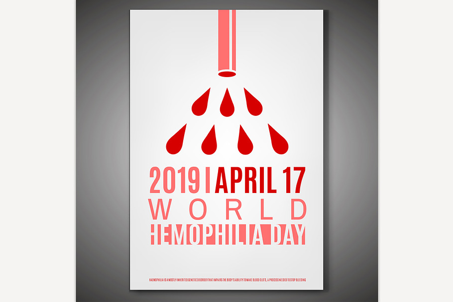Hemophlia poster design