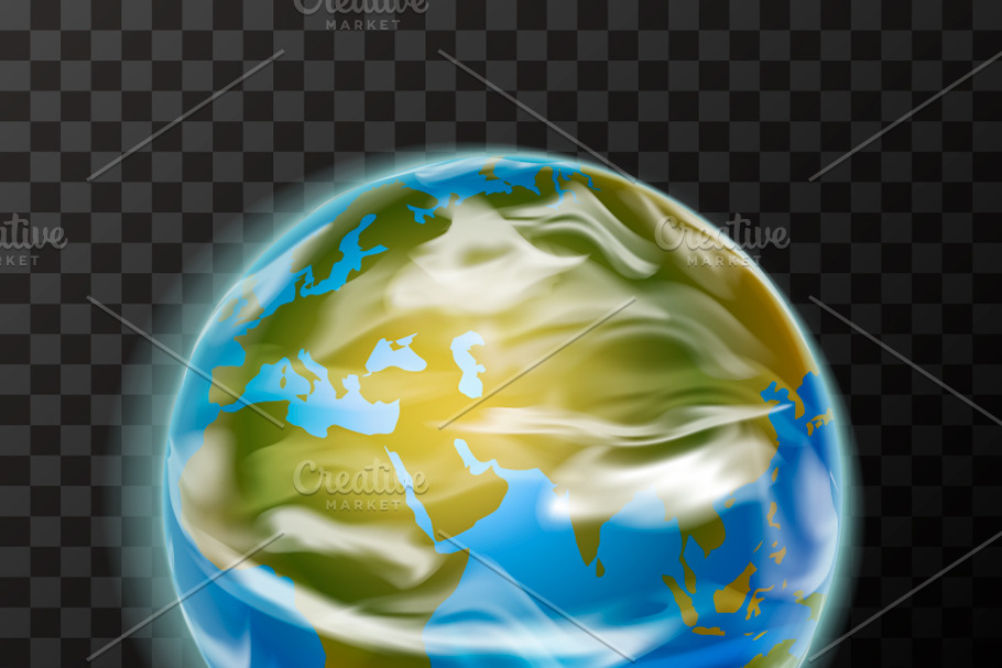 Bright realistic earth planet in Objects - product preview 8