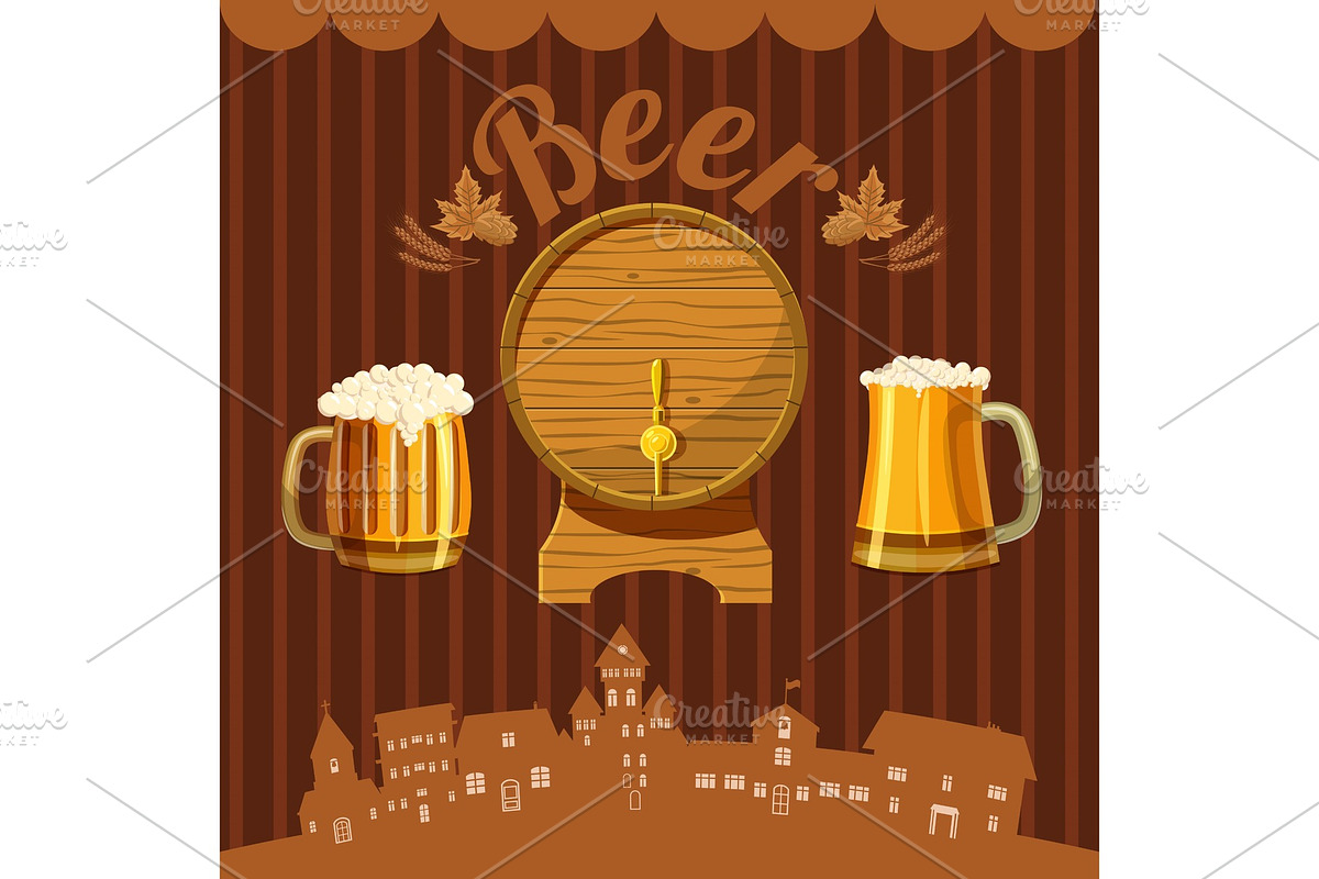 Brewery concept, cartoon style in Illustrations - product preview 8