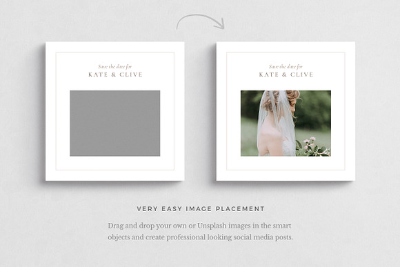 Wedding Theme Social Media Pack in Social Media Templates - product preview 4