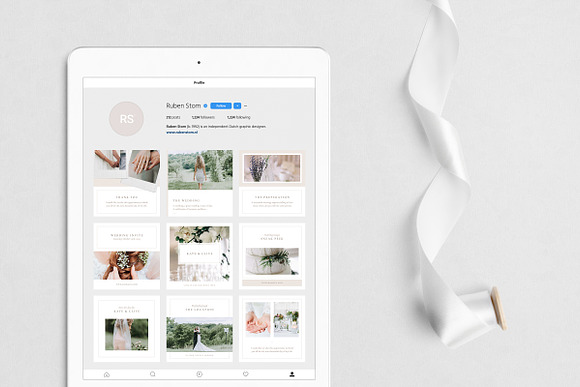 Wedding Theme Social Media Pack in Social Media Templates - product preview 7