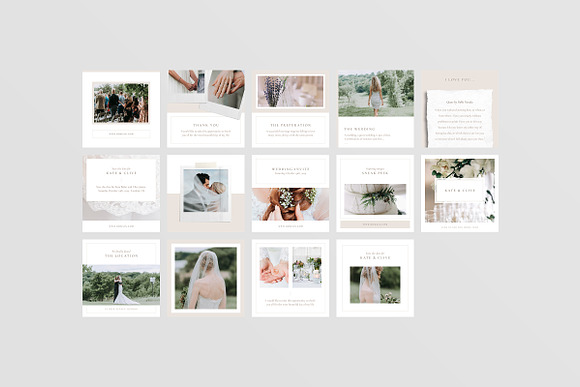 Wedding Theme Social Media Pack in Social Media Templates - product preview 8