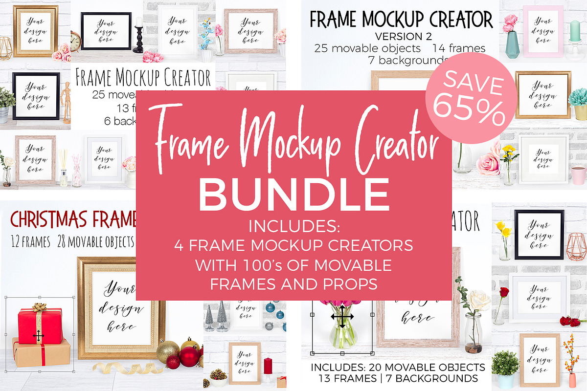 Frame Mockup Creator Bundle in Scene Creator Mockups - product preview 8