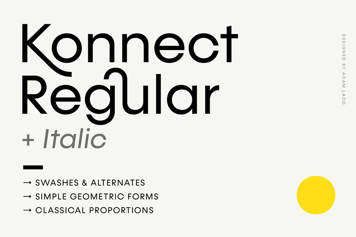 Konnect Regular + Italic Fonts in Italic Fonts - product preview 8