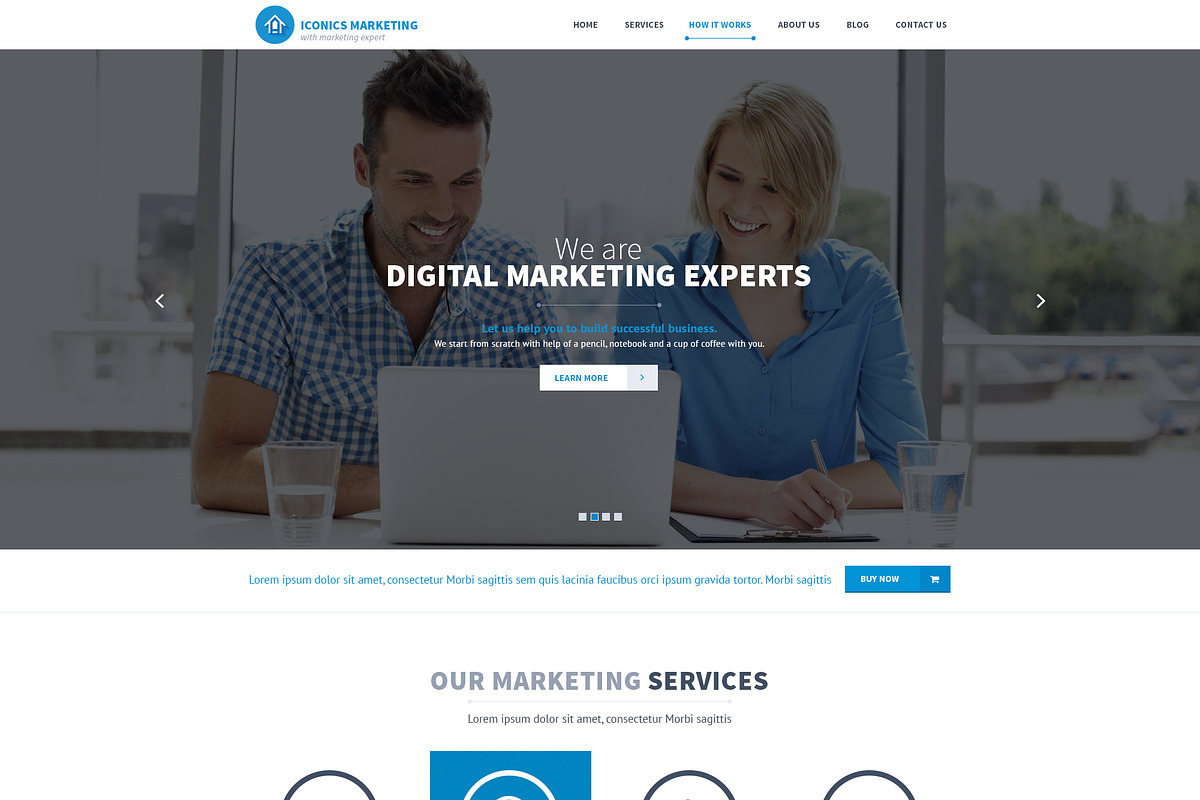Iconic Marketing PSD Landing Page in Landing Page Templates - product preview 8