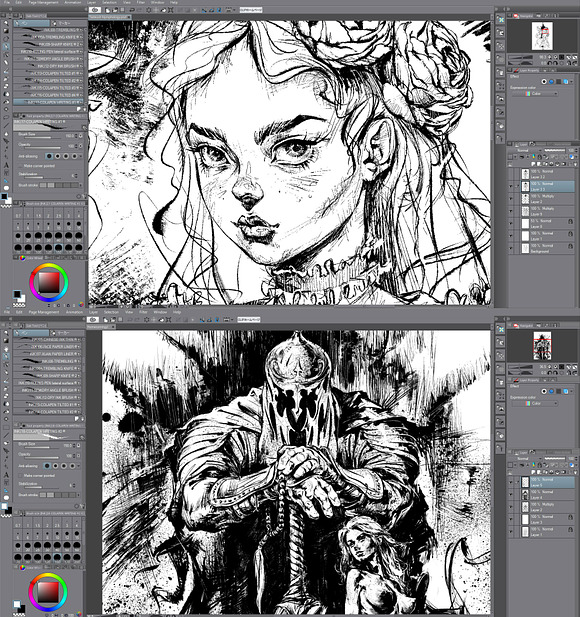 INK. CLIP STUDIO SubTools for inking in Add-Ons - product preview 2