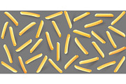 French fries seamless pattern.