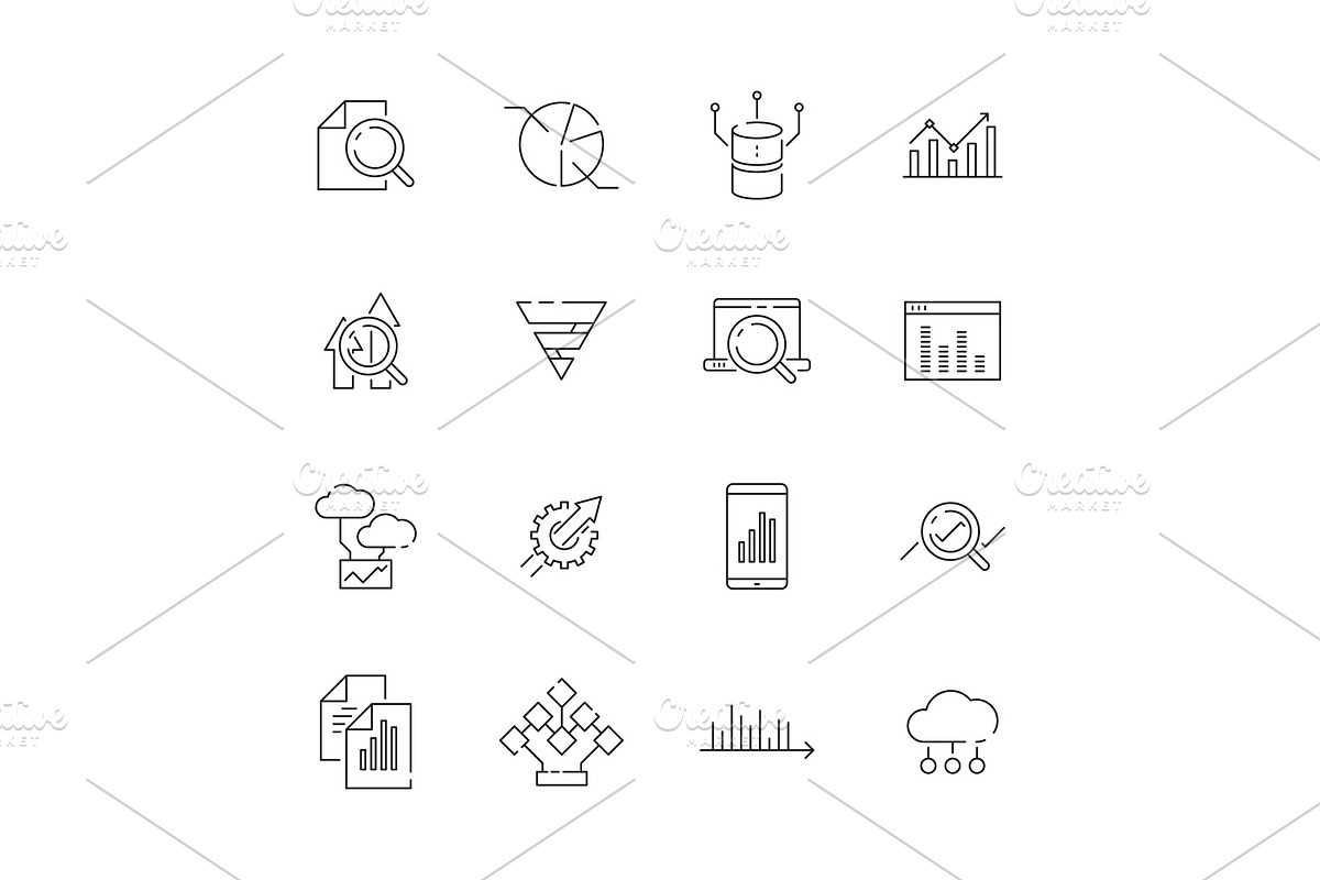 Data analysis icon. Business in Graphics - product preview 8