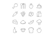 Food icon. Cuisine products menu and