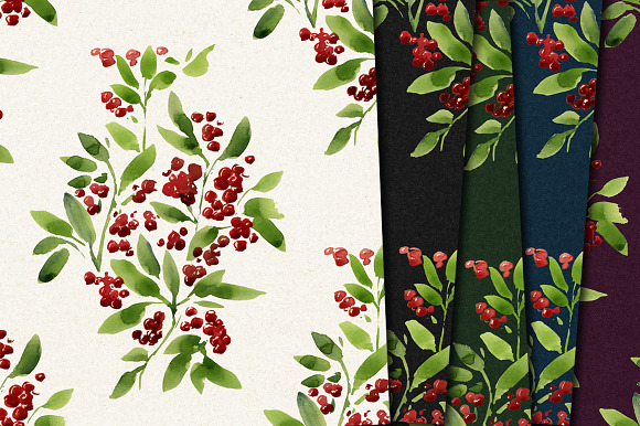Watercolor pattern,christmas in Patterns - product preview 2