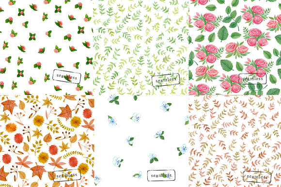 Floral seamless pattern in Patterns - product preview 1