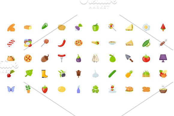 120 Thanksgiving Flat Icons in Icons - product preview 2