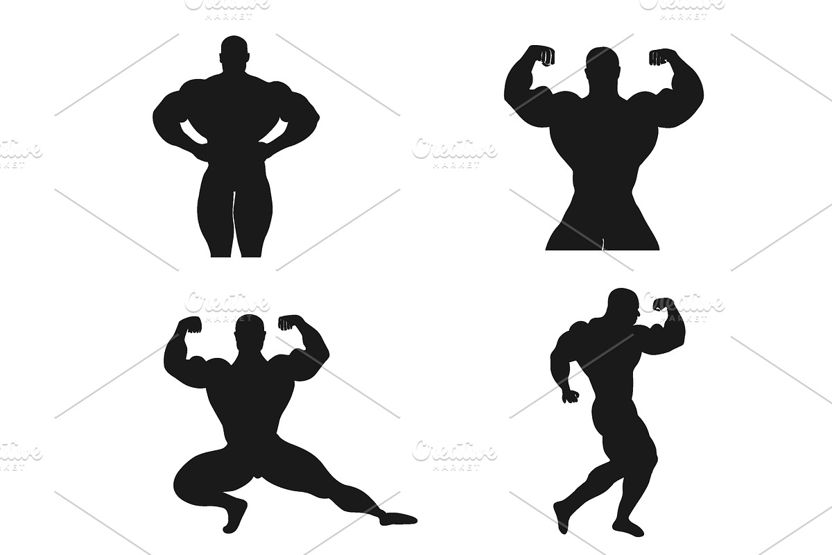 Bodybuilding, Powerlifting, vector in Illustrations - product preview 8