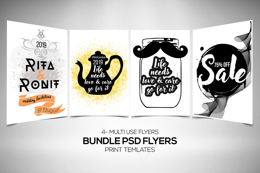 Multi Use Electro Flyers Bundle in Flyer Templates - product preview 8