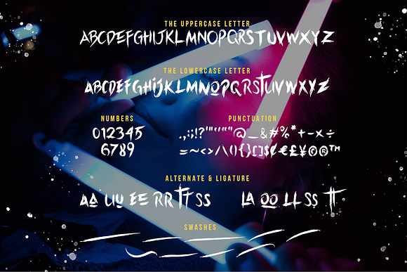BLACKDEATH Brush Font in Script Fonts - product preview 7
