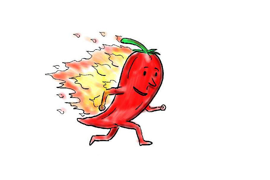  Animation Flaming Red Chili Pepper 
