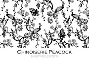Chinoiserie Peacock - Seamless
