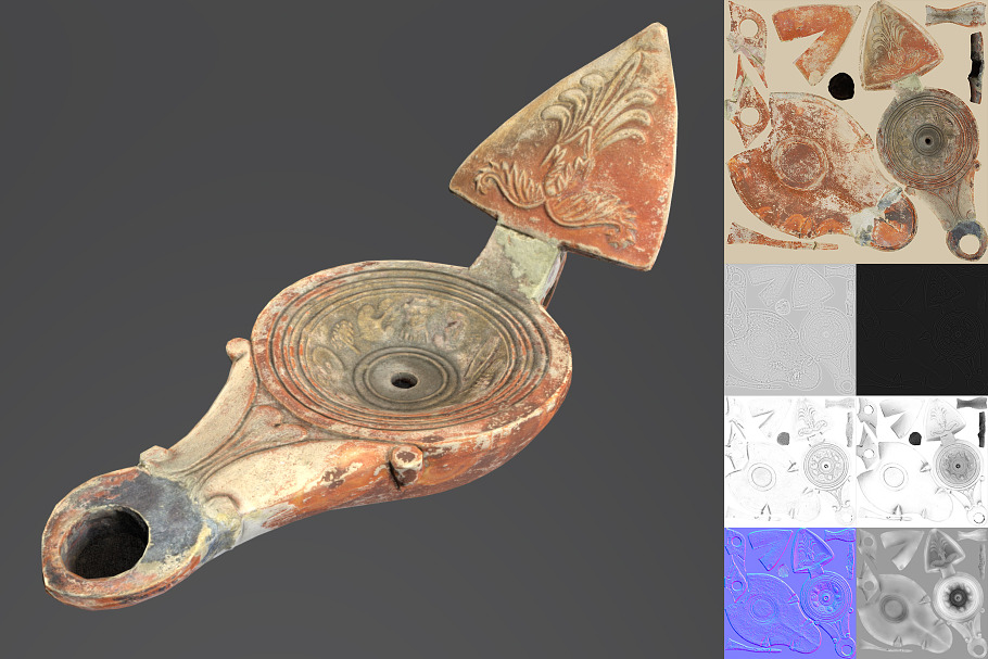 Ancient Roman Lamp in Appliances - product preview 1