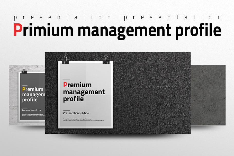 Premium Management Profile in Presentation Templates - product preview 8