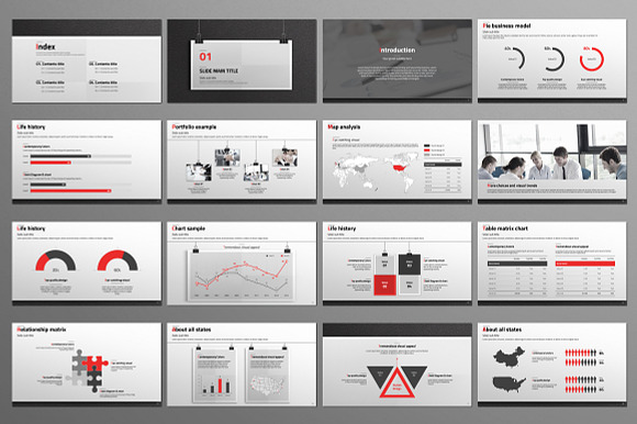 Premium Management Profile in Presentation Templates - product preview 1