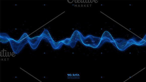 Big Data Wave Graph in Objects - product preview 1
