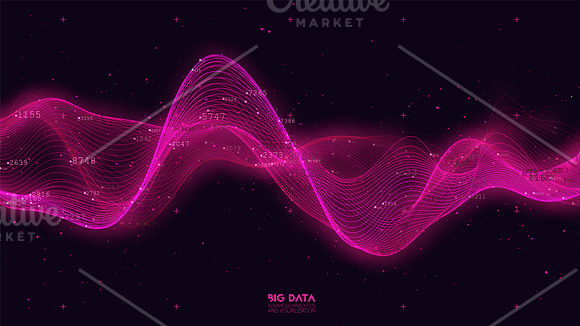 Big Data Wave Graph in Objects - product preview 3