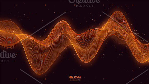 Big Data Wave Graph in Objects - product preview 4