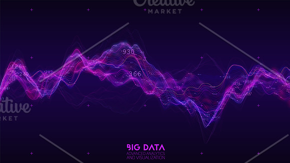 Big Data Wave Graph in Objects - product preview 5