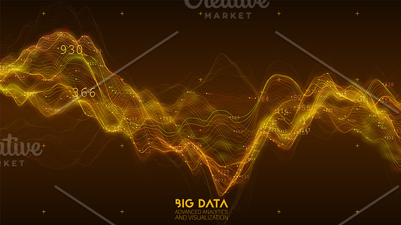 Big Data Wave Graph in Objects - product preview 6