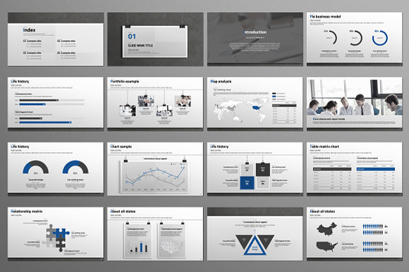 Premium Management Profile in Presentation Templates - product preview 2