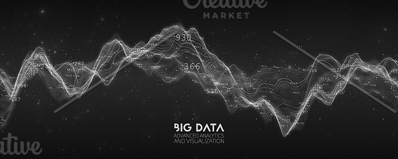 Big Data Wave Graph in Objects - product preview 8