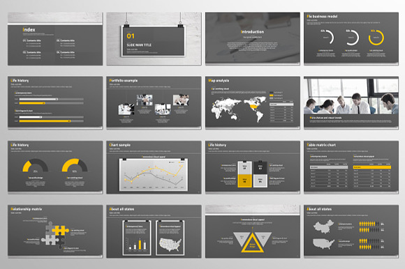 Premium Management Profile in Presentation Templates - product preview 3