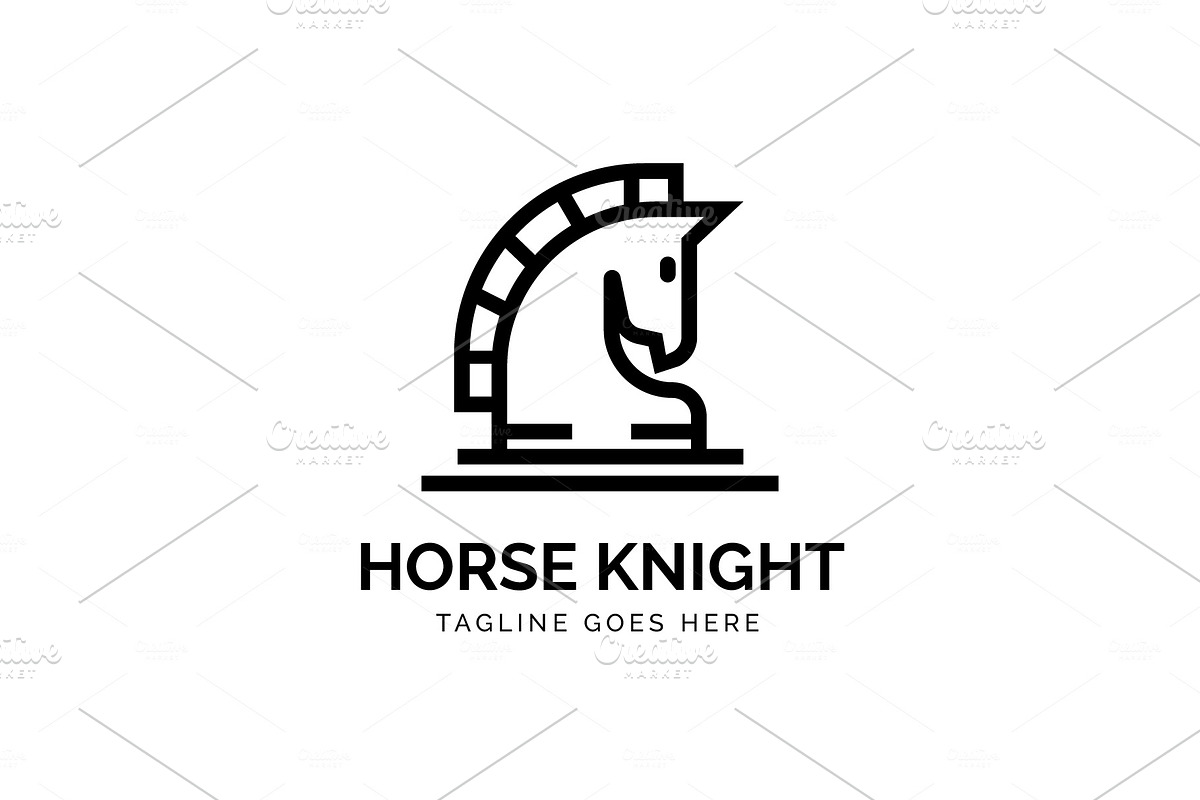 Horse Chess Knight Logo Creative Logo Templates Creative Market