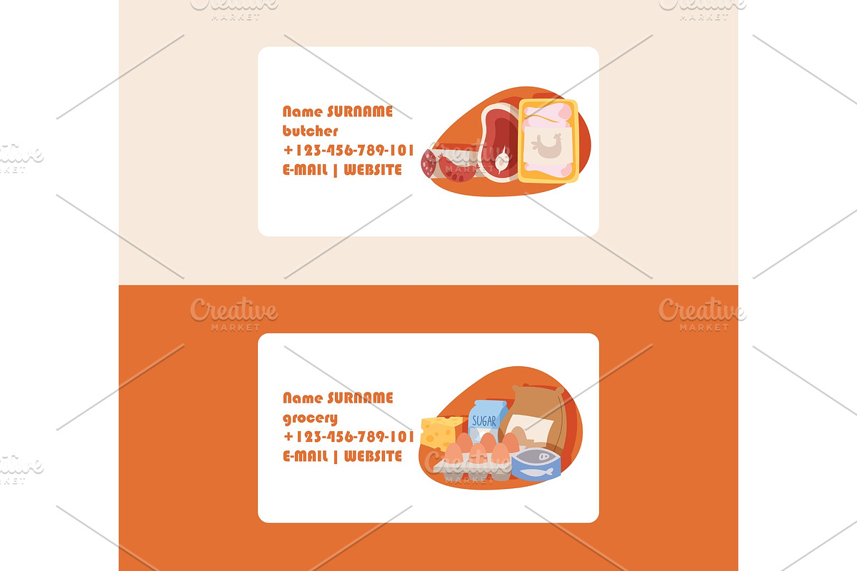 Food vector supermarket business in Illustrations - product preview 8