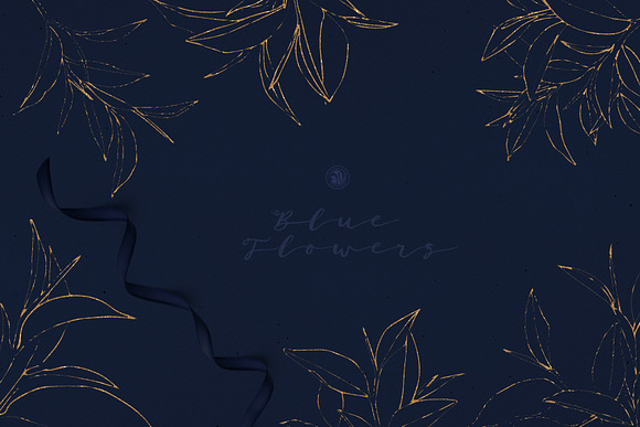 Blue Flowers in Illustrations - product preview 1