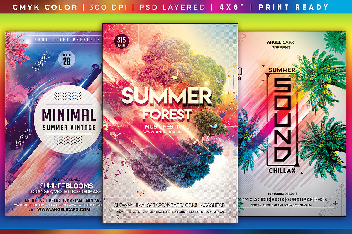 Colorful Flyers Bundle Vol. 12 in Flyer Templates - product preview 8
