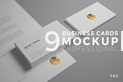 9 Professional Business Card Mockups