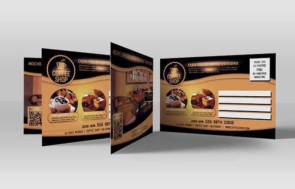 Coffee Shop Flyer in Card Templates - product preview 1