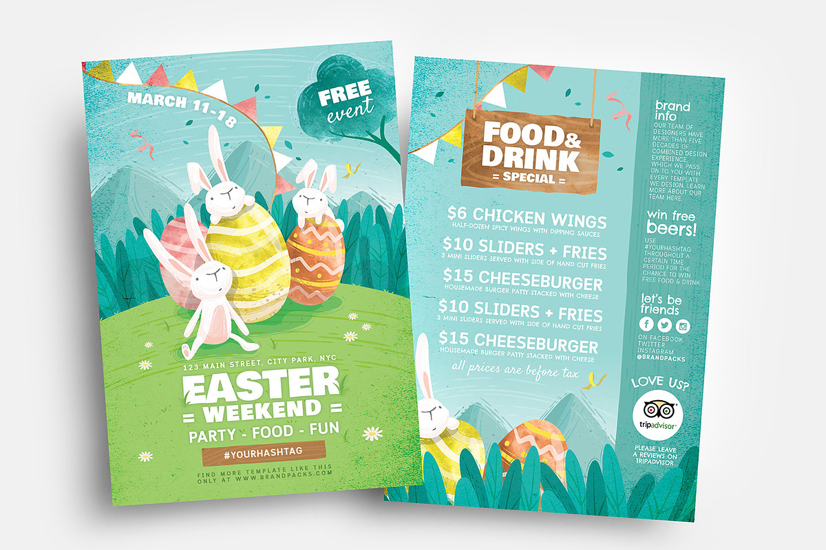Easter Flyer Templates in Flyer Templates - product preview 8