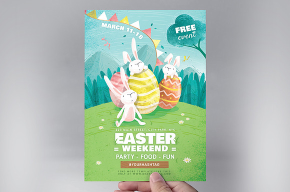 Easter Flyer Templates in Flyer Templates - product preview 1