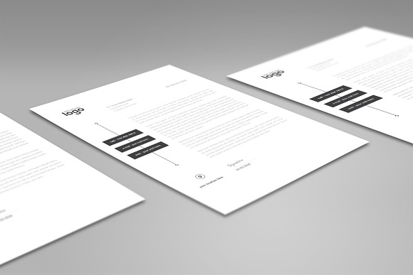 Minimal Letterhead in Stationery Templates - product preview 2